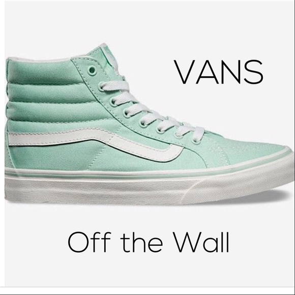 mint vans high tops